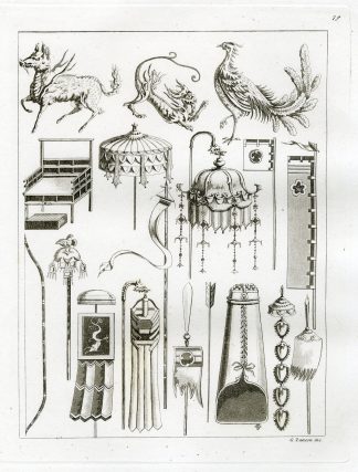 Antique Print-JAPANESE-SIGNS-EMBLEMS-ANCIENT-PL.LXXIX.-Ferrario-Zancon -c.1827