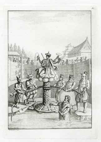 Antique Print-JAPANESE-SHINTO GODS-ANCIENT-PL.LXXX.-Ferrario-Zancon -c.1827
