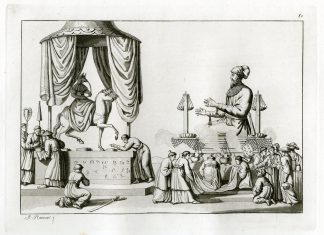Antique Print-JAPANSE-SHINTO GODS-ANCIENT-PL.LXXXI.-Ferrario-Rancati-c.1827