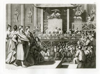 Antique Print-JAPANSE-PREACHER-TEMPLE-JAPAN-PL.LXXXII.-Ferrario-Rancati-c.1827