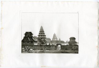 Antique Print-JAPANESE TEMPLE-MIYAKO-JAPAN-PL.LXXXV.-Ferrario-Bigatti-c.1827