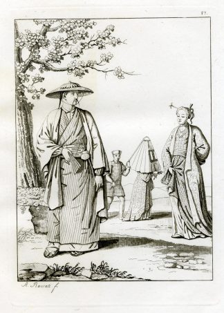 Antique Print-TRADITIONAL CLOTHING-JAPAN-PL.LXXXVII.-Ferrario-Rancati-c.1827