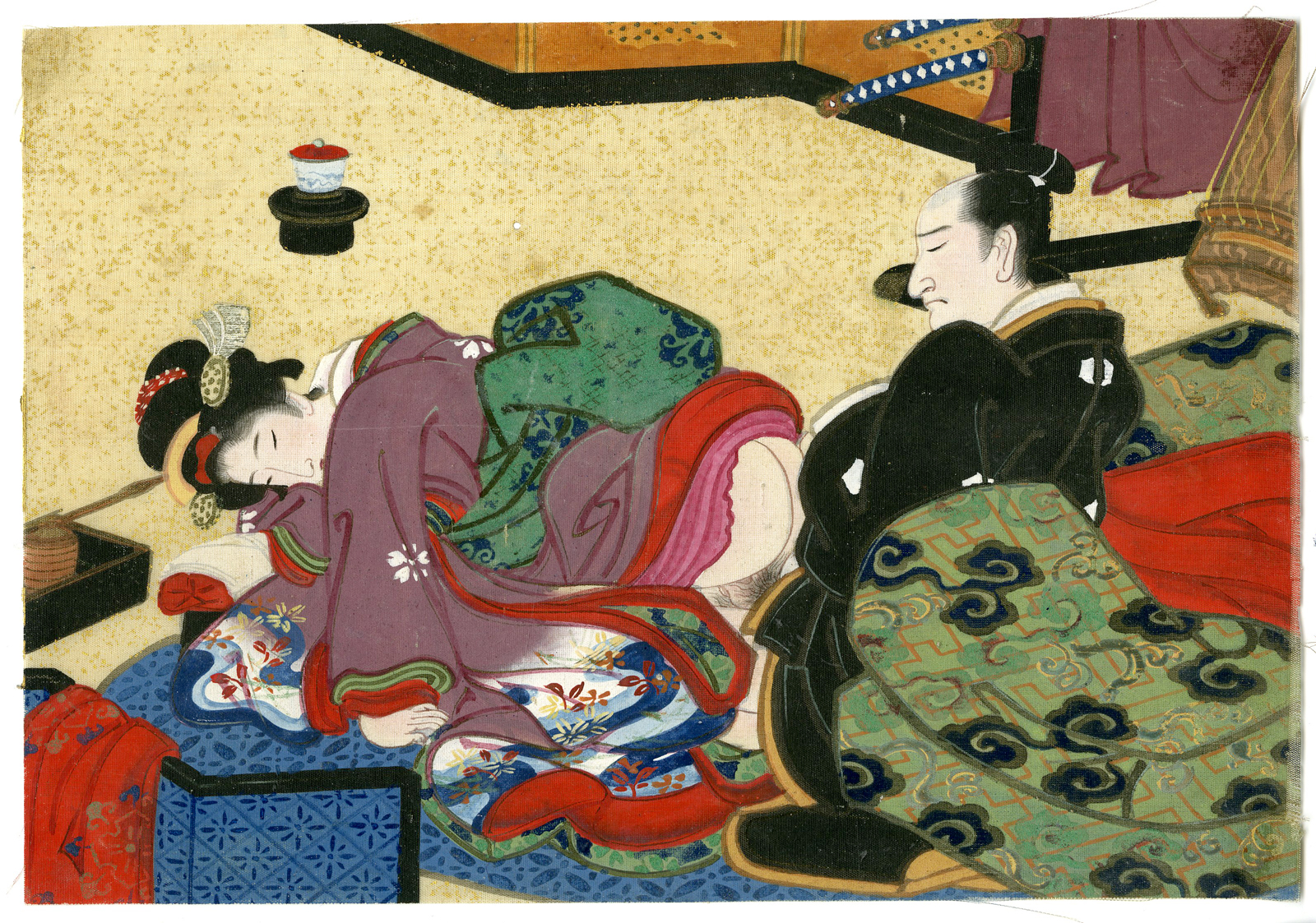 , Shunga-Japanese Erotic paintings-Anonymous-19th.c., Pictura Antique Prints