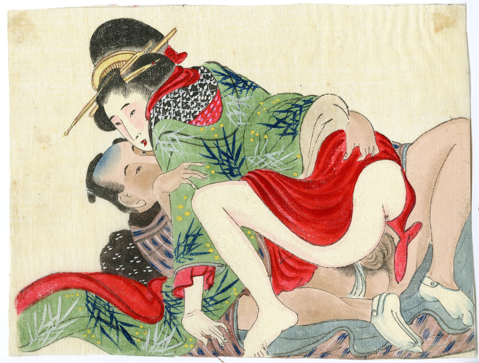 , Shunga-Japanese Erotic paintings-Anonymous-19th.c., Pictura Antique Prints