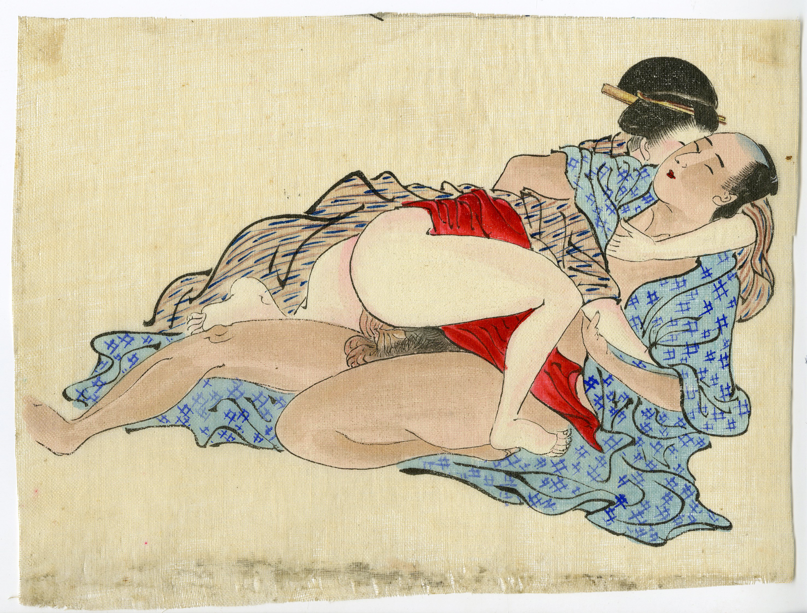 , Shunga-Japanese Erotic paintings-Anonymous-19th.c., Pictura Antique Prints