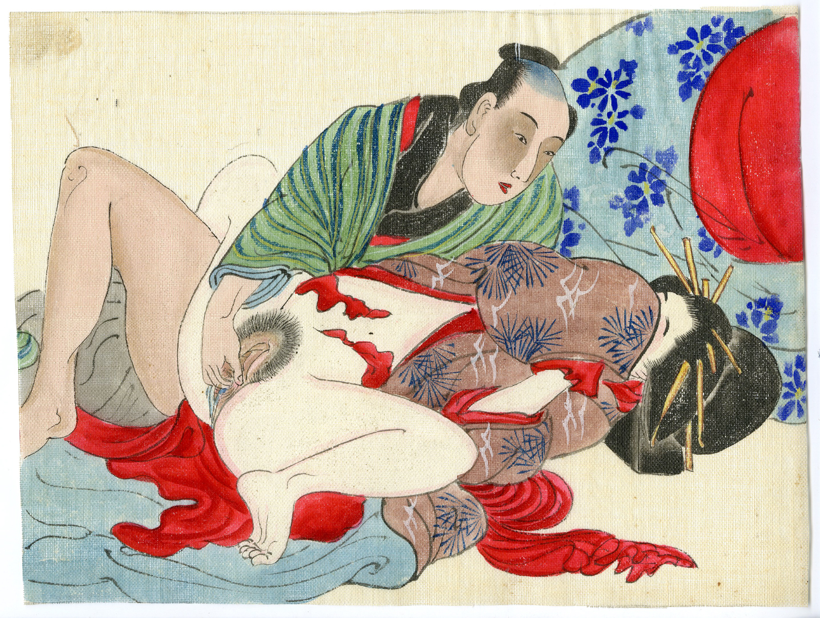 , Shunga-Japanese Erotic paintings-Anonymous-19th.c., Pictura Antique Prints