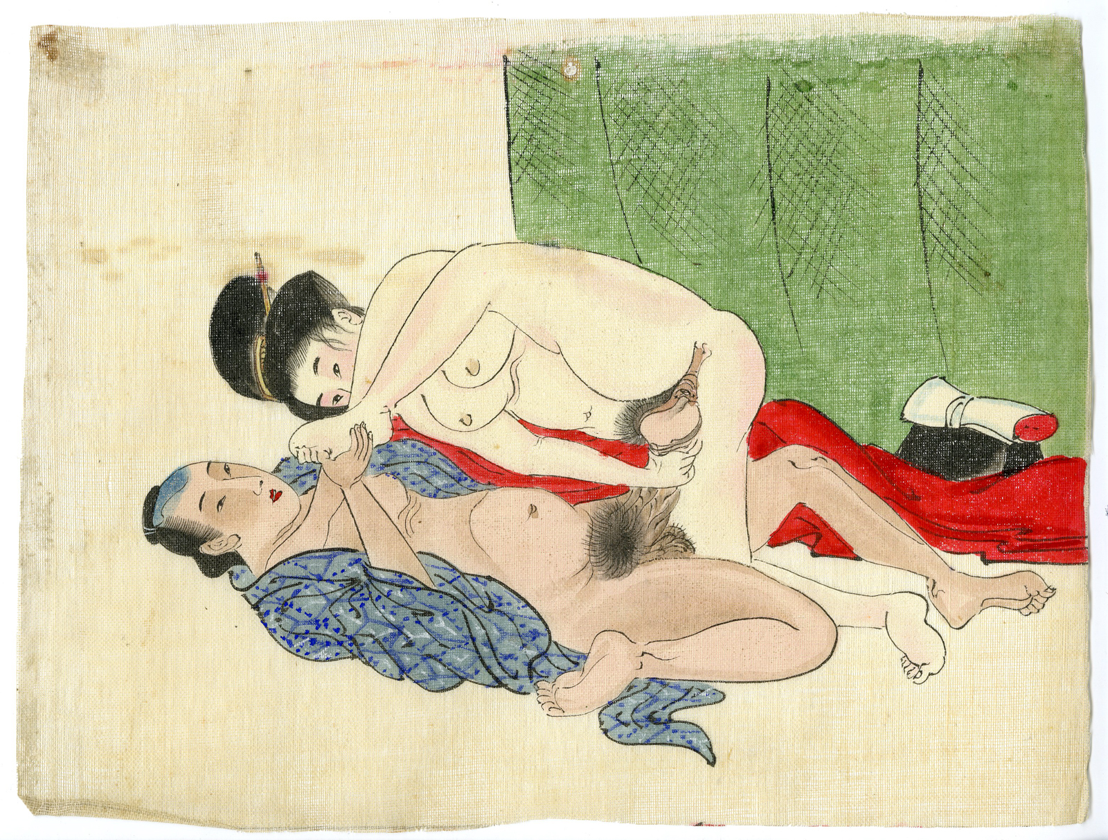 , Shunga-Japanese Erotic paintings-Anonymous-19th.c., Pictura Antique Prints
