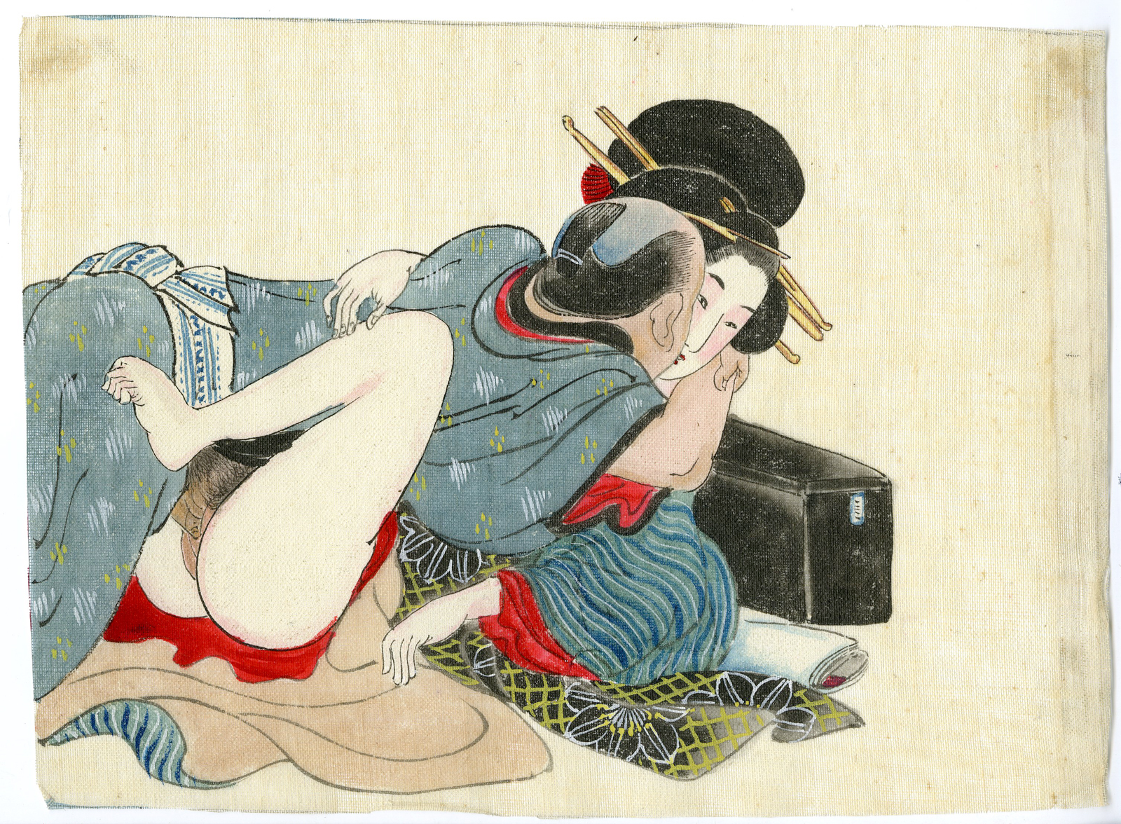 , Shunga-Japanese Erotic paintings-Anonymous-19th.c., Pictura Antique Prints