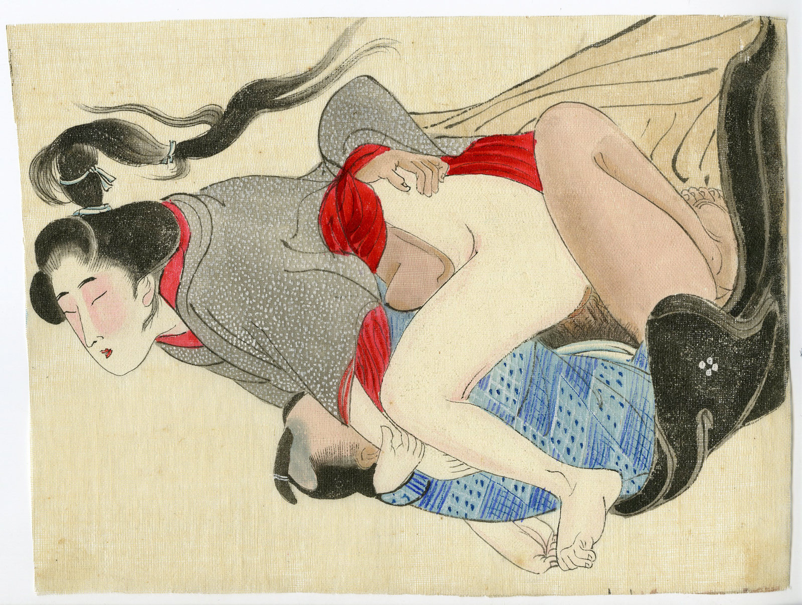 , Shunga-Japanese Erotic paintings-Anonymous-19th.c., Pictura Antique Prints