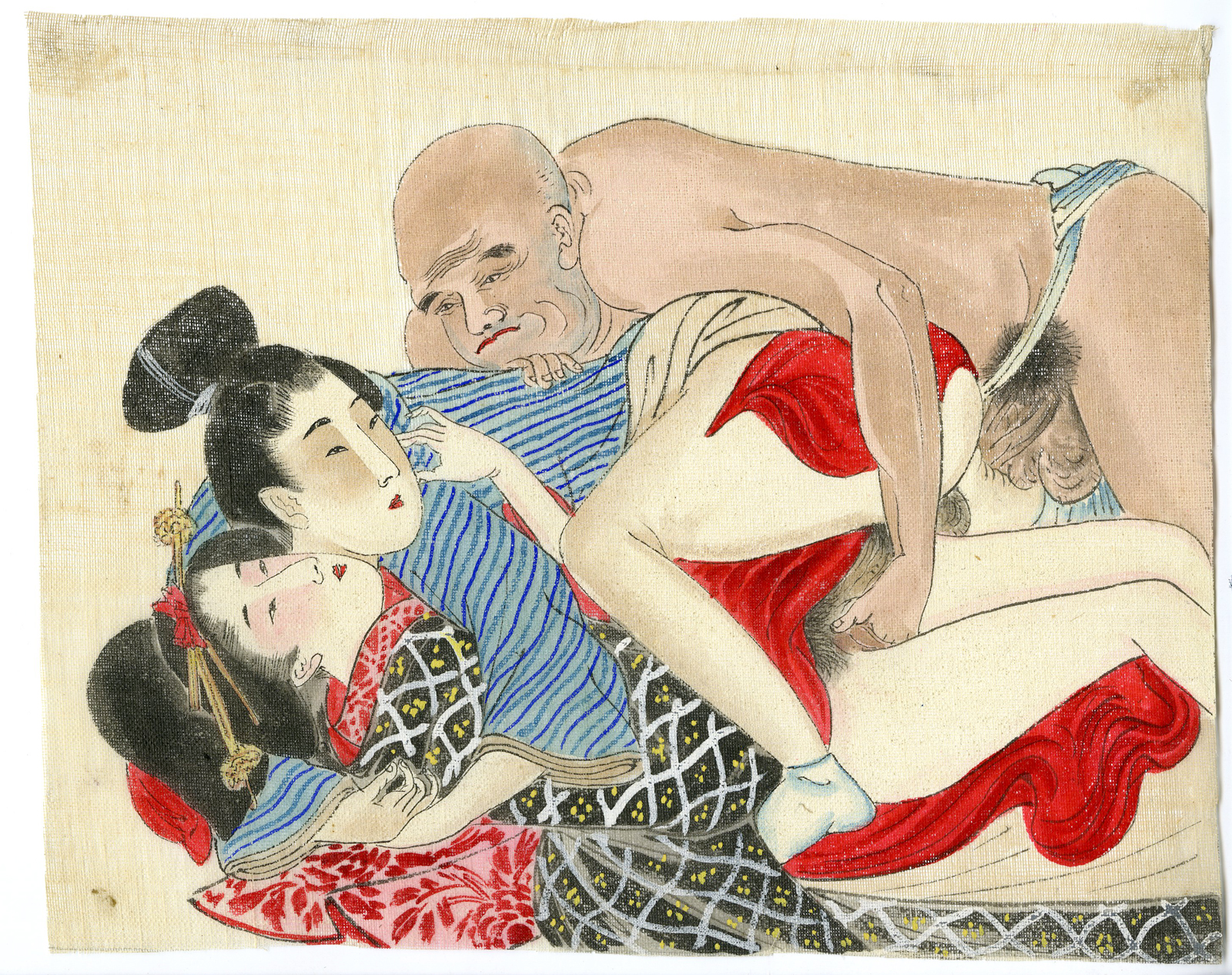 , Shunga-Japanese Erotic paintings-Anonymous-19th.c., Pictura Antique Prints