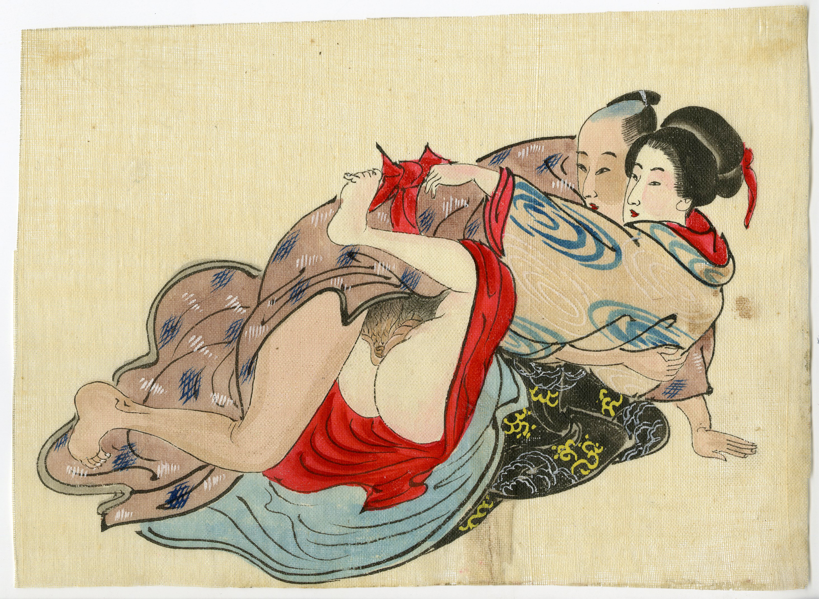 , Shunga-Japanese Erotic paintings-Anonymous-19th.c., Pictura Antique Prints