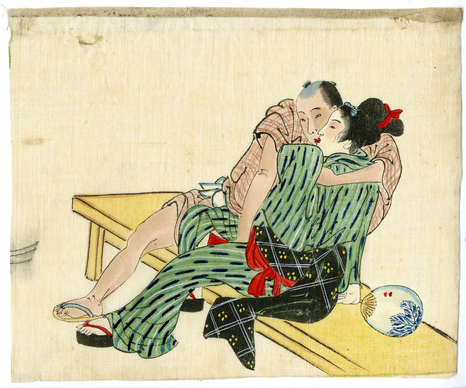 , Shunga-Japanese Erotic paintings-Anonymous-19th.c., Pictura Antique Prints