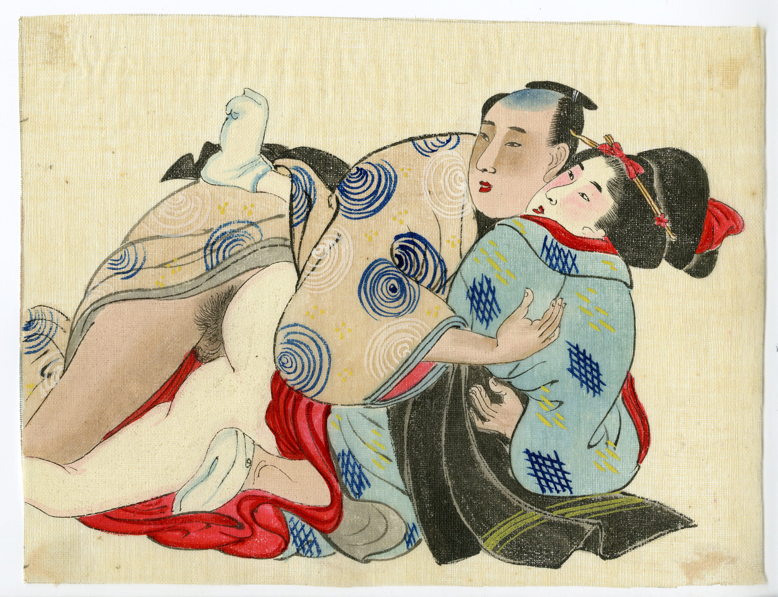 , Shunga-Japanese Erotic paintings-Anonymous-19th.c., Pictura Antique Prints