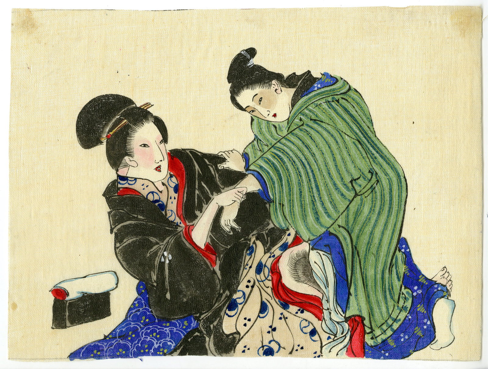 , Shunga-Japanese Erotic paintings-Anonymous-19th.c., Pictura Antique Prints
