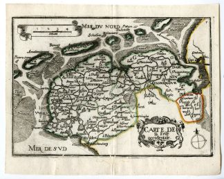 Rare Antique Print-EAST FRIESLAND-FRISIA-GERMANY-Tassin-de Fer-1644