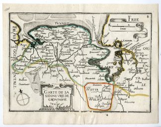 Rare Antique Print-GRONINGEN-GRONINGUE-NETHERLANDS-Tassin-de Fer-1644