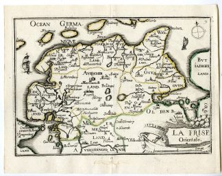 Rare Antique Print-WEST FRIESLAND-FRISIA-NETHERLANDS-Tassin-de Fer-1644