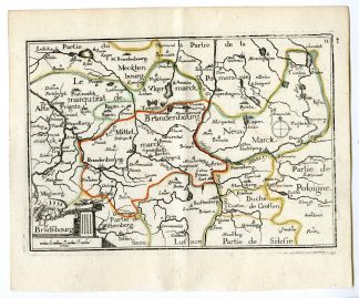 Rare Antique Print-BRANDENBURG-BRADEBOURG-GERMANY-Tassin-de Fer-1644