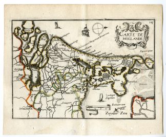Rare Antique Print-HOLLAND-HOLLANDE-NETHERLANDS-Tassin-de Fer-1644