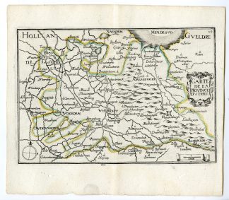 Rare Antique Print-UTRECHT-UTRECT-NETHERLANDS-Tassin-de Fer-1644