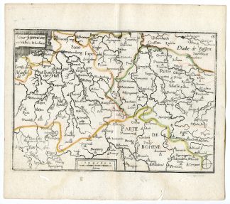 Rare Antique Print-UPPER SAXEN-MEISSEN-LUSATIA-GERMANY-Tassin-de Fer-1644