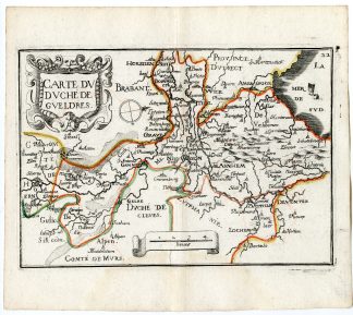 Rare Antique Print-GELDERLAND-GUELDRES-NETHERLANDS-Tassin-de Fer-1644
