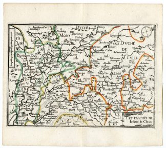 Rare Antique Print-JULLICH-CLEVES-KLEVE-GERMANY-Tassin-de Fer-1644