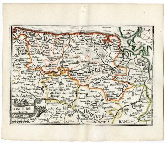 Rare Antique Print-FLANDERS-FLANDRES-BELGIUM-Tassin-de Fer-1644