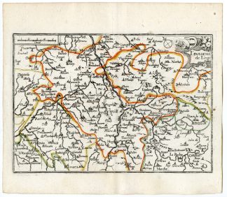 Rare Antique Print-LUIK-LIEGE-BELGIUM-Tassin-de Fer-1644