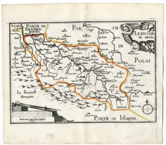 Rare Antique Print-SILESIA-POLAND-GERMANY-Tassin-de Fer-1644