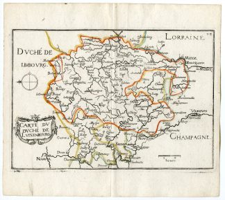 Rare Antique Print-LUXEMBOURG-LUTZENBOURG-Tassin-de Fer-1644