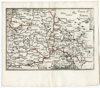 Rare Antique Print-BAVARIA-PALATINATE-PFALZ-GERMANY-Tassin-de Fer-1644