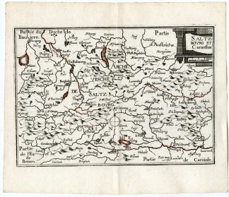 Rare Antique Print-SALZBURG-CARINTHIA-AUSTRIA-Tassin-de Fer-1644