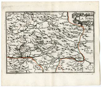 Rare Antique Print-STYRIA-STEIERMARK-STIRIE-AUSTRIA-Tassin-de Fer-1644