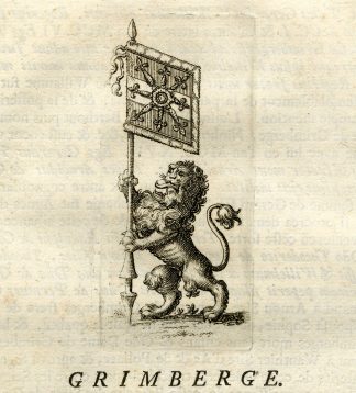 Antique Print-COAT OF ARMS-GRIMBERGEN-Butkens-1724