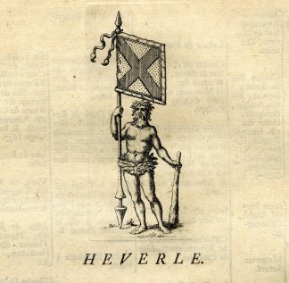 Antique Print-COAT OF ARMS-HEVERLE-HEVERLEE-Butkens-1724