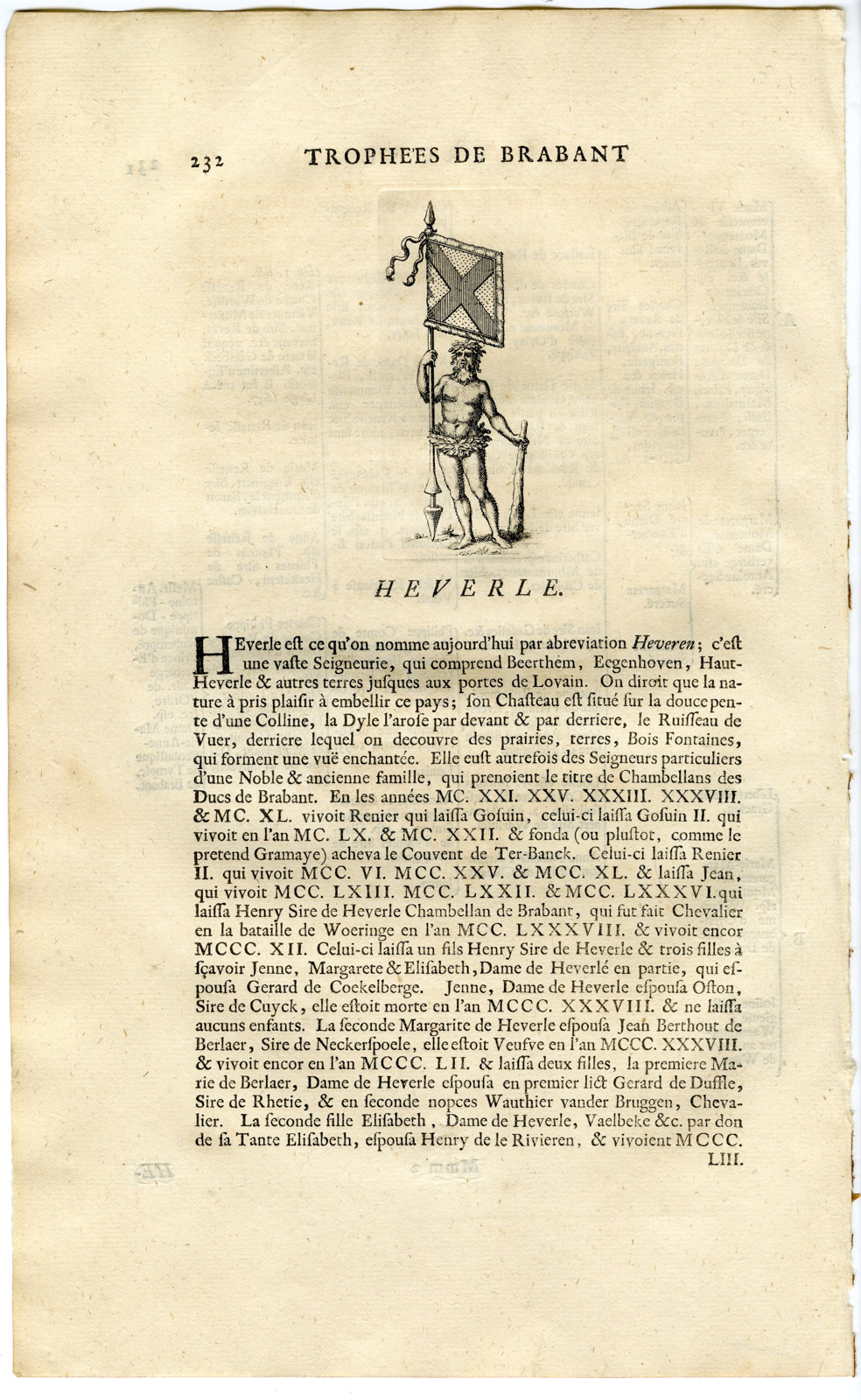 Pco 15766 416x676 Antique Print-COAT OF ARMS-HEVERLE-HEVERLEE-Butkens-1724 - Image 2