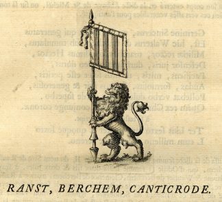 Antique Print-COAT OF ARMS-HEVERLE-HEVERLEE-Butkens-1724