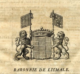 Antique Print-COAT OF ARMS-BARONY OF LISMALE-LINSMEEL-Butkens-1724
