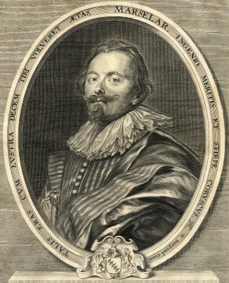 Antique Print-PORTRAIT FREDERICK VAN MARSELAER-van Dyck-Butkens-Galle II-1724