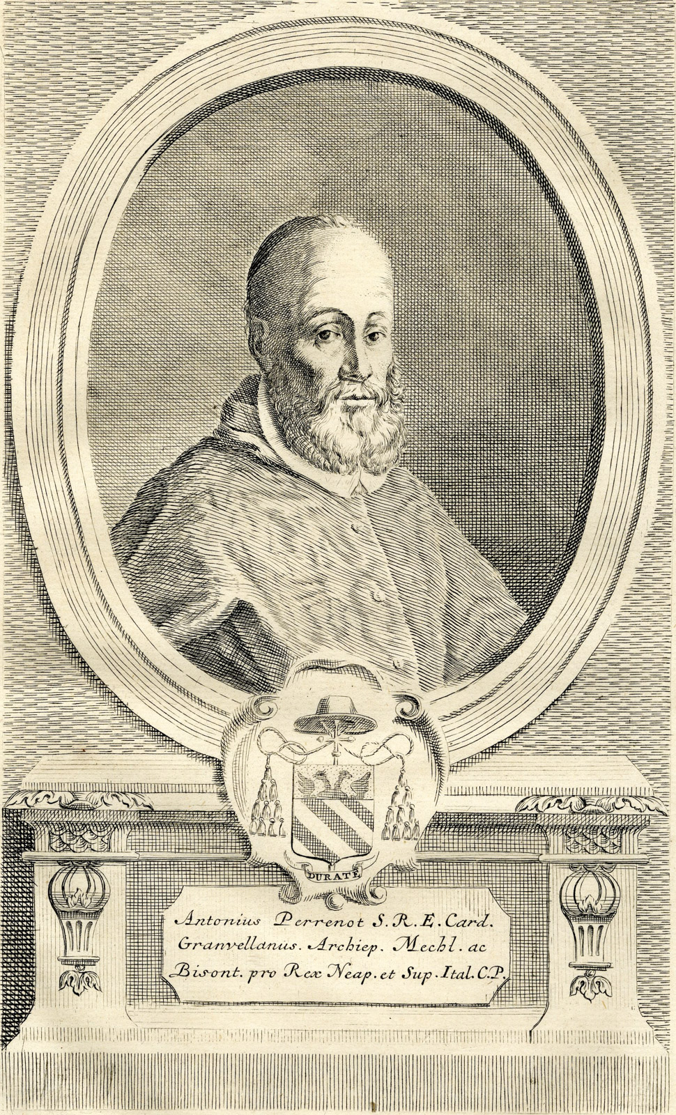 , Antique Print-PORTRAIT-GRANVELLE-CARDINAL-STATESMAN-Butkens-1724, Pictura Antique Prints