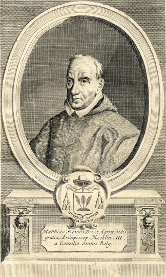 Antique Print-PORTRAIT-MATHIAS HOVIUS-VAN HOVE-ARCHBISHOP-Butkens-1724
