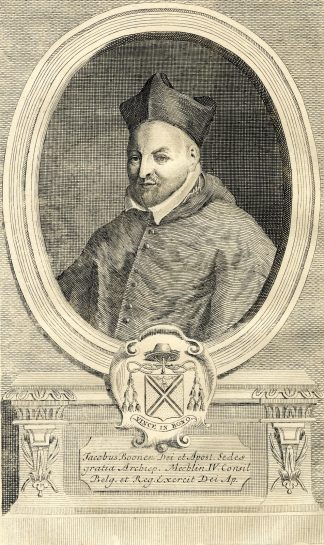 Antique Print-PORTRAIT-JACOBUS BOONEN-ARCHBISHOP-Butkens-1724