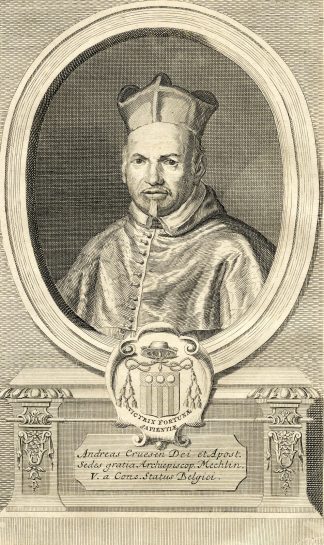 Antique Print-PORTRAIT-ANDREAS CRUESEN-CRUSENS-ARCHBISHOP-Butkens-1724