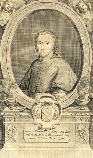 Antique Print-PORTRAIT-THOMAS PHILIPPUS D'ALSACE-BOUSSU-ARCHBISHOP-Butkens-1724