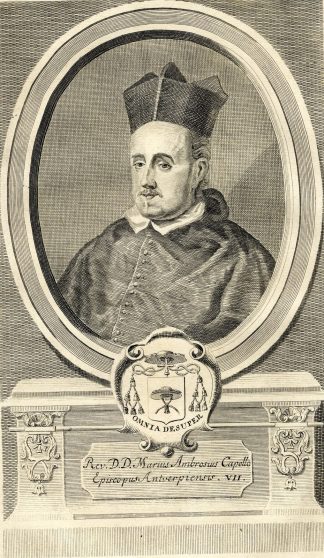 Antique Print-PORTRAIT-MARIUS AMBROSIUS CAPELLO-BISHOP ANTWERP-Butkens-1724