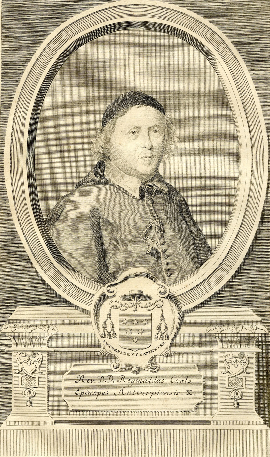 , Antique Print-PORTRAIT-REGINALD COOLS-BISHOP ANTWERP-Butkens-1724, Pictura Antique Prints