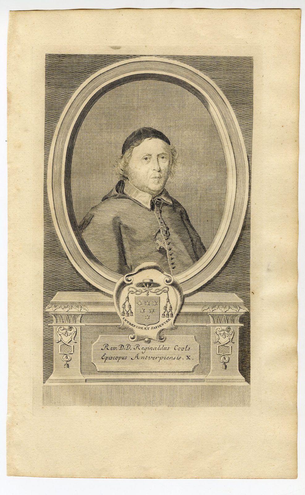 , Antique Print-PORTRAIT-REGINALD COOLS-BISHOP ANTWERP-Butkens-1724, Pictura Antique Prints