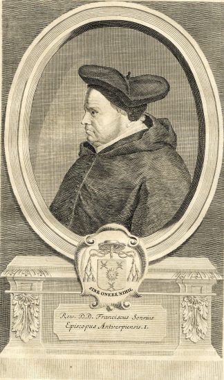 Antique Print-PORTRAIT-FRANCISCUS SONNIUS-VAN DE VELDE-BISHOP-Butkens-1724