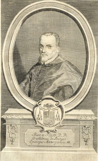 Antique Print-PORTRAIT-WILLEM VAN BERGEN-BERGHES-BISHOP ANTWERP-Butkens-1724